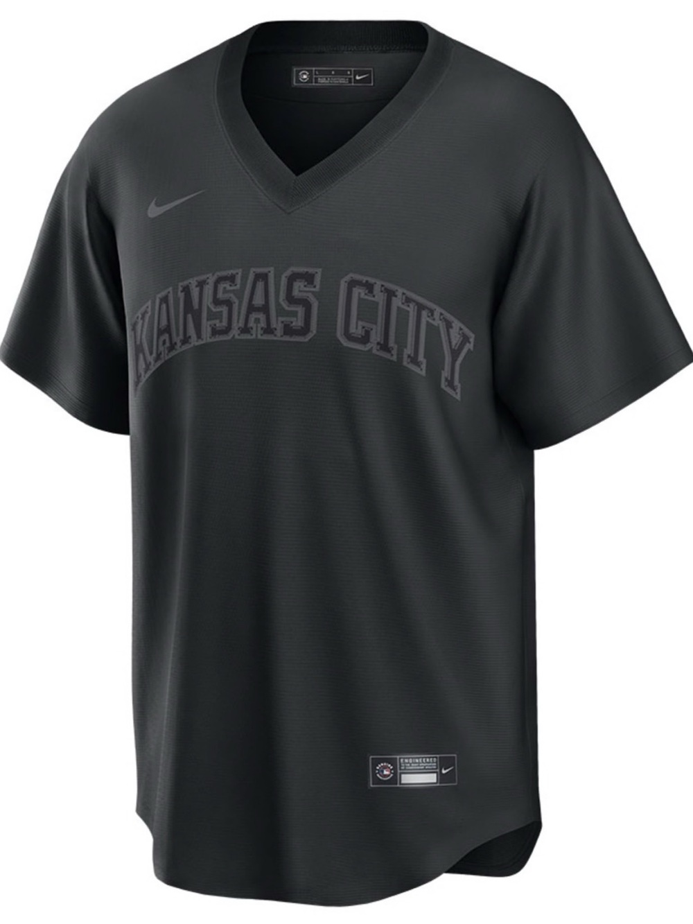 KANSAS CITY ROYALS / NIKE MEN’S PITCH BLACK JERSEY - BLACK - M